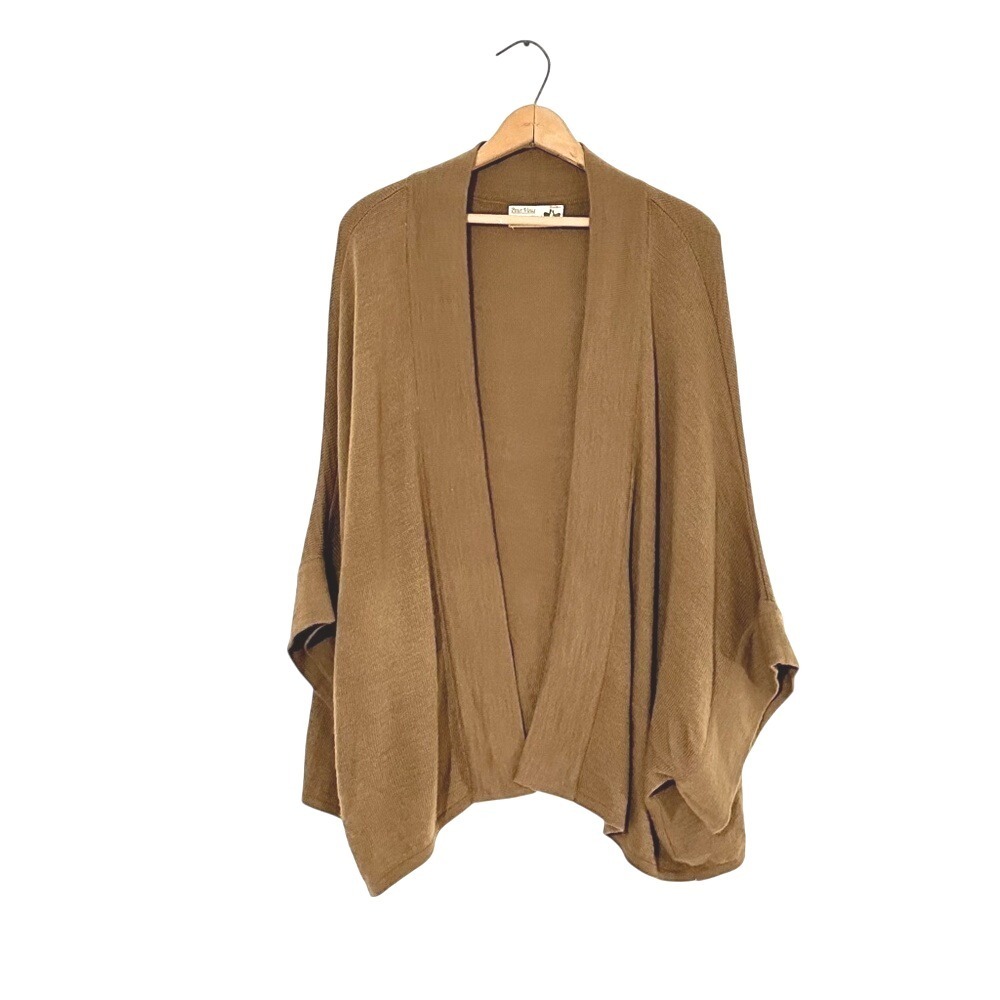 Pour Vous Alpaca/Silk/Acrylic Blend Dolman Sleeve‎ Open Sweater Cardigan OSFM